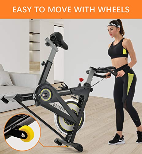 Sovnia Exercise Bike, Stationary Bikes, Fitness Bike with iPad Holder, LCD Monitor and Comfortable Seat Cushion, Whisper Quiet Indoor Cycling Bikes Perfect for Home Gym Workout (black) - Home Fitness Guru Sovnia Exercise Bike, Stationary Bikes, Fitness Bike with iPad Holder, LCD Monitor and Comfortable Seat Cushion, Whisper Quiet Indoor Cycling Bikes Perfect for Home Gym Workout (black) - Image 8