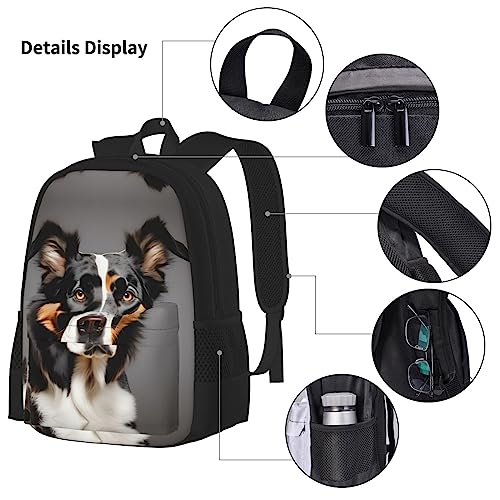Sac à dos d'école léger OdDdot cartable imprimé avec sac repas - 5