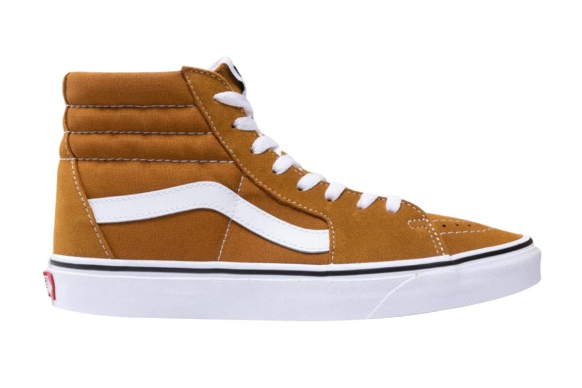 Vans Chaussures de skate unisexes, Marron doré/blanc véritable, 46 EU