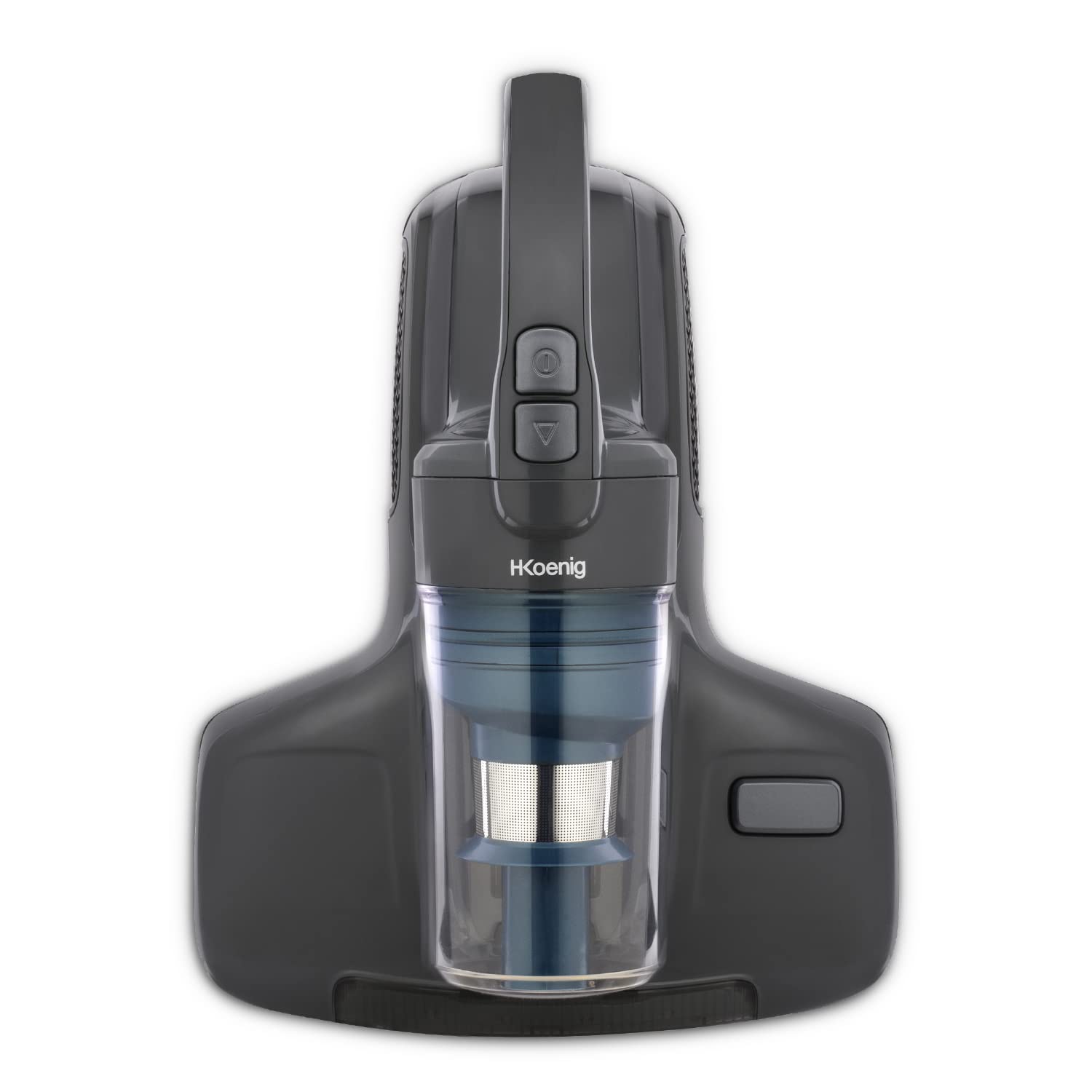 H.Koenig Aspirador de Mano Colchón y Textiles UMAT40, Succión, Lámpara UV, Batteo, Antiácaros y Antibacterianos, Ergonómico, Filtro Hepa, para Colchones, Sofá y Otros Tejidos, 400 W