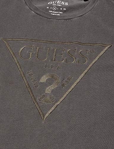 Guess Men's Esentials Short Sleeve Embroidered Logo Tee, Jet Black Multi, Small #TOP2