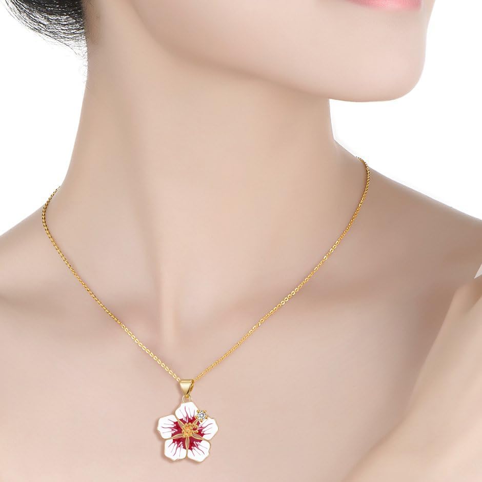 Tulip/Lily of the Valley/Sunflower/Strawberry/Cardinal/Ladybug/Cherry Necklace Jewelry Gifts for Women - Image 2