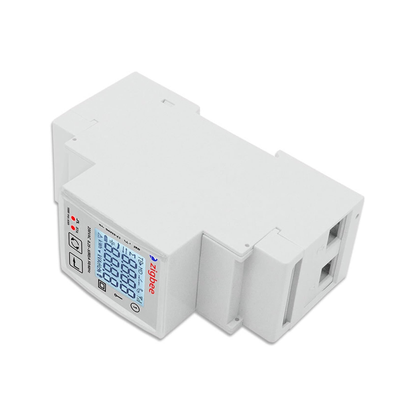 Inteligentny Licznik Energii ZigBee Jednofazowy 80A Monitor Zasilania Na Szynę Din KWh Watomierz Woltomierz Amperomierz Monitorowanie Energii