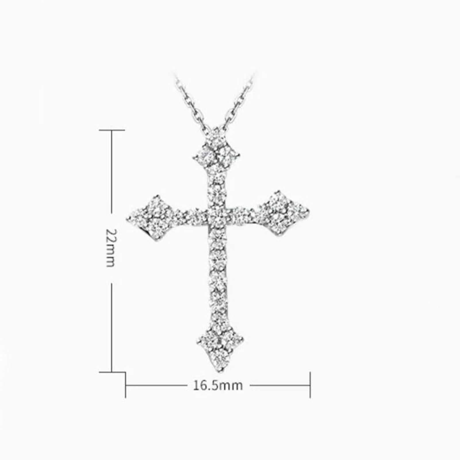Piccola collana con ciondolo da donna con diamante taglio principessa 0,15 ct 9/14/18 K oro bianco/platino