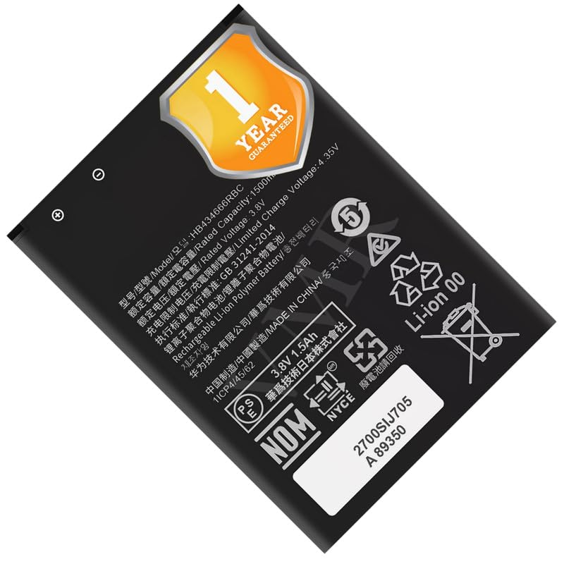 Image of Original HB434666RBC Battery for Huawei Airtel Wireless 4G Hotspot Router R216 Vodafone Huawei Router E5573 E5573S E5573s-32 E5573s-320 E5573s-606 E5573s-806 Battery - (1500mAh) - 1 Year Warranty K7