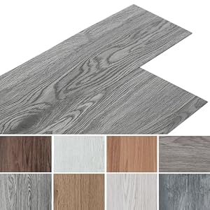 INMOZATA PVC-Bodenbelag Selbstklebend 36 Stück Grau