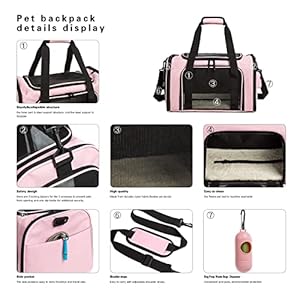 Cat-Carrier-Dog-Carrier-Pet-Carrier-Cat-Bags-for-Small-Medium-Cats-Dogs-Puppies-of-15-Lbsof-Airline-Approved-Small-Dog-Bag-Soft-SidedCollapsible-Travel-Puppy-Carrier-Medium-Pink - Cucciolini Doodles   Cat-Carrier-Dog-Carrier-Pet-Carrier-Cat-Bags-for-Small-Medium-Cats-Dogs-Puppies-of-15-Lbsof-Airline-Approved-Small-Dog-Bag-Soft-SidedCollapsible-Travel-Puppy-Carrier-Medium-Pink