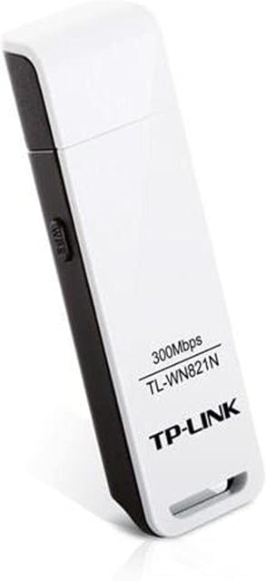 TP-Link TL-WN821N WLAN adapter USB (do 300 Mbit/s, WPS, obsługuje Windows 10/8.x/7/XP/Mac OS 10.9~10.13, Linux), biały