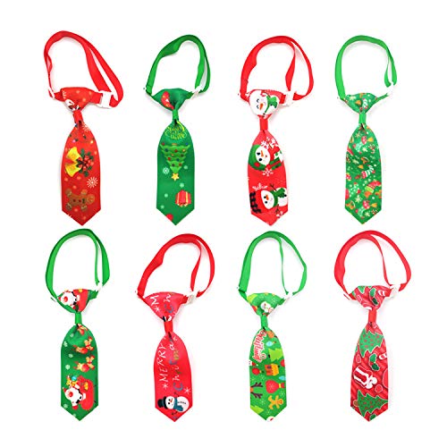 QKURT X-Mas - Corbatas para perros y gatos para Navidad con lazo...