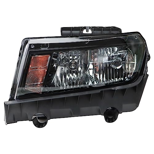 Image of TRQ Driver Side Headlight Assembly Halogen Compatible with 2014-2015 Chevrolet Camaro GM2502391
