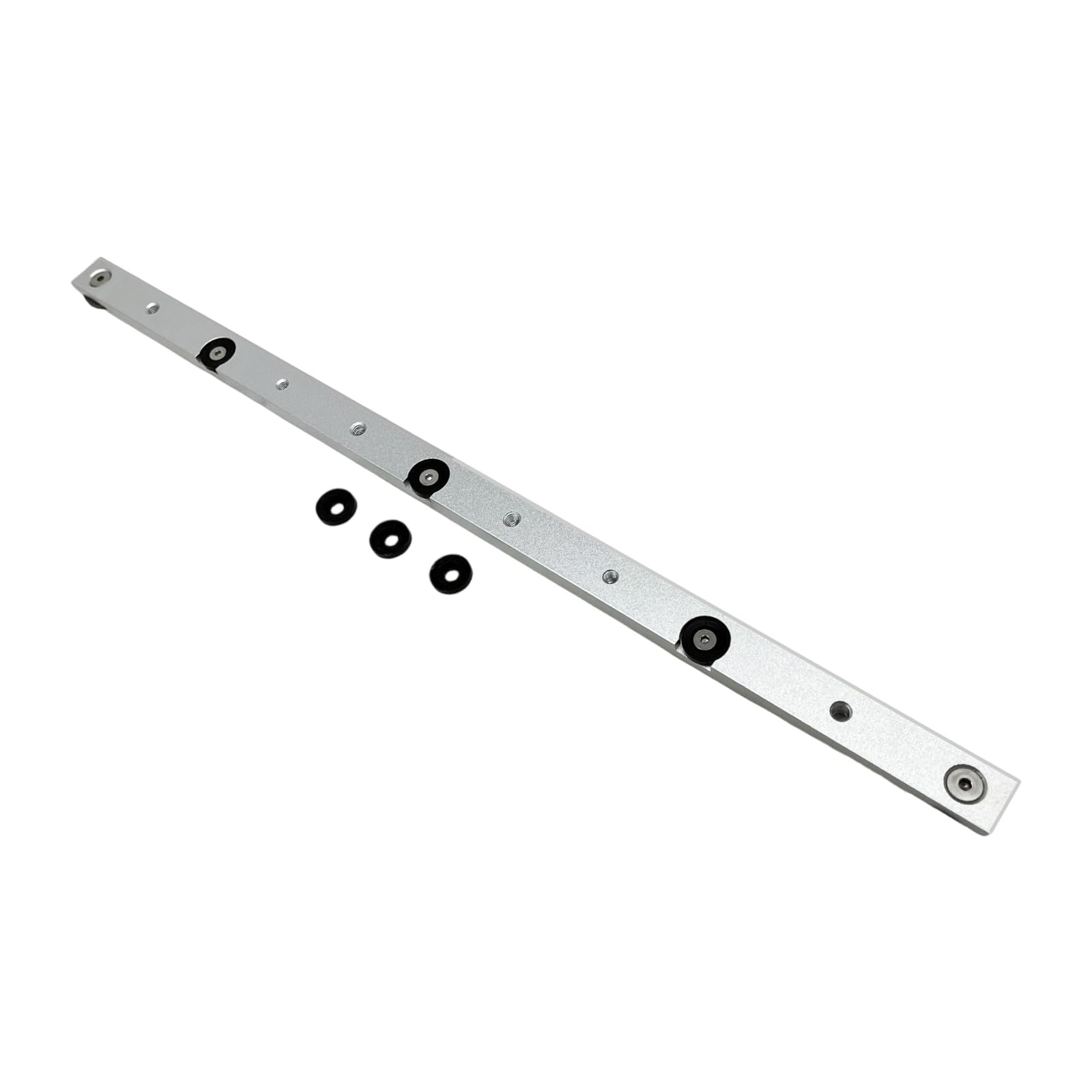 Precisions Woodworking T Track Rod Miter Rod Clamping Tool Slider with Smooth Glidings Rollers Aluminum Construction Miter Slot Slider