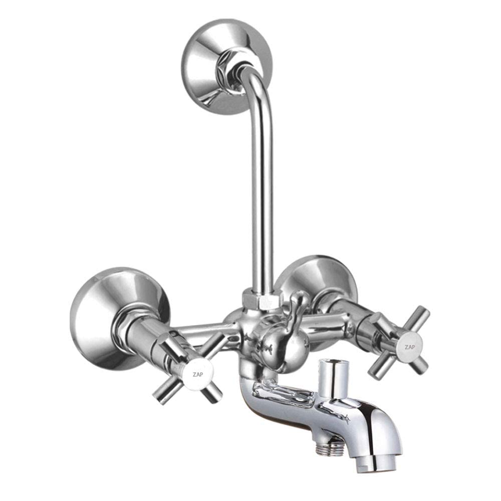 ZAP Caster Series 100% High Grade Brass 3 in 1 Wall Mixer with Provision for Over Head Shower and 125MM Long Bend Pipe (Chrome) (B09Z9PGFDZ) Amazon Price History, Amazon Price Tracker
