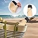 Eigso Light Khaki Travel Beach Visor Hat for Women Straw Sun Hat