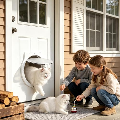 Puerta para gatos para pared: soluciona el acceso de tus mascotas al sótano sin ruidos 4