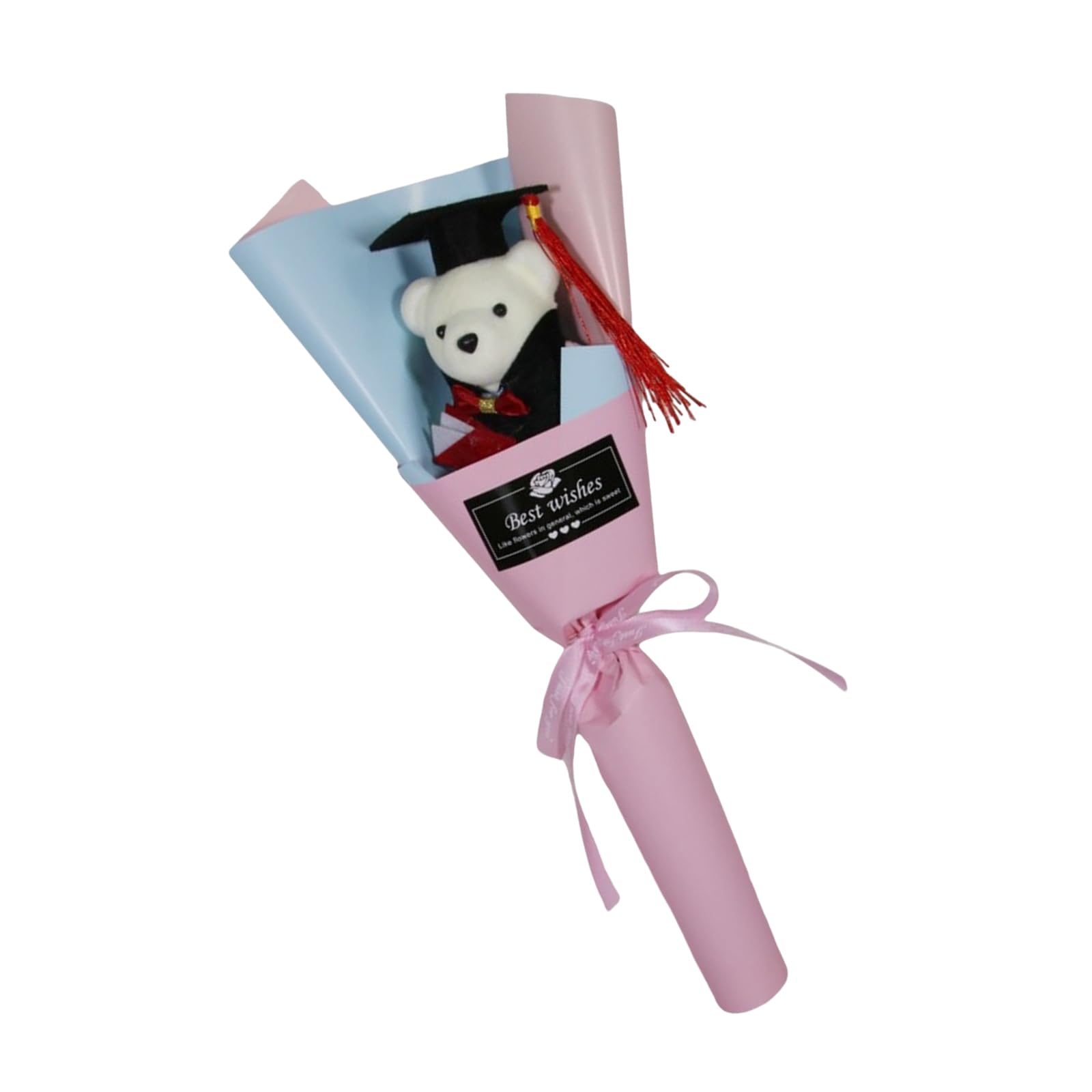 YROHGKPN Artificial Bouquets for Graduation Decoration Cartoon Doctor Bear Bouquets for Graduates Student Teacher Teacher Appreciation