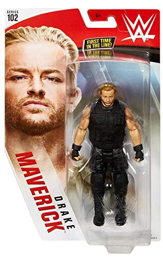 Wwe Drake Maverick Basic Series #102 Action Figure In 6-Inch Scale With Articulation & Ring Gear #TOP4