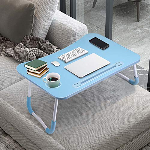 Slendor Laptop Desk Foldable Bed Table Folding Breakfast Tray Portable Lap Standing Desk Notebook Stand Reading Holder For Bed/Couch/Sofa/Floor #TOP6