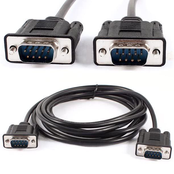 DIGITAL VANGUARD DISCOVERING POSSIBILITIES (DV) VGA to VGA Cable 1.5m 15 pin 1080P Full HD SVGA/VGA Male to Male Monitor VGA Extension Lead for Computer PC Laptops TV Projectors (Black)
