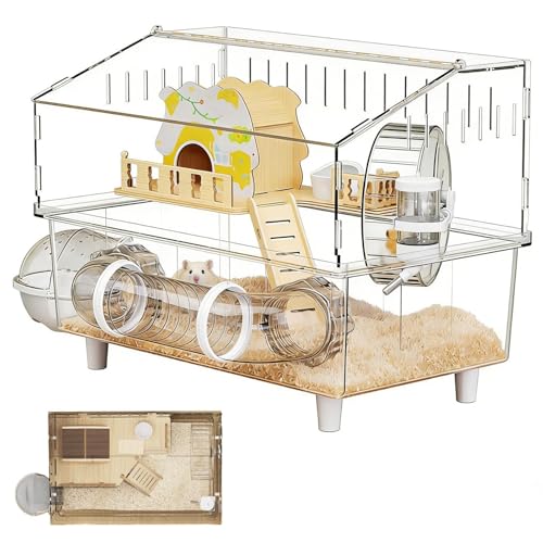 Cage pour hamster transparente finie la frustration d'observation