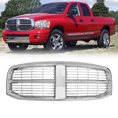 Collect Light Grille For 2006-2008 Dodge Ram 1500 Grill 2006-2009 Dodge Ram 2500 3500 Bumper Grill (Chrome)