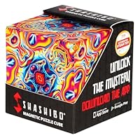 Shashibo Formwechsel-Box – Preisgekrönter, patentierter Zappelwürfel mit 36 Seltenerdmagneten – lässt Sich in über 100 Formen verwandeln (Spaced Out)