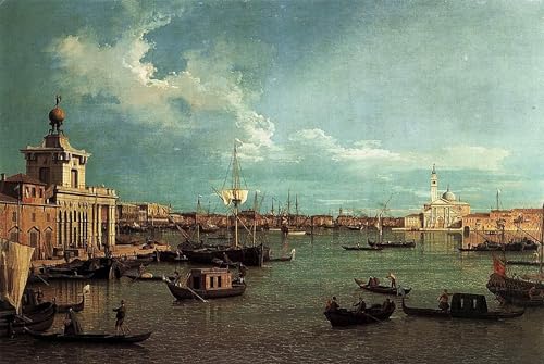 Tableaux Tableau Toile Venise Antonio Canal peinture fine murale 60x90cm
