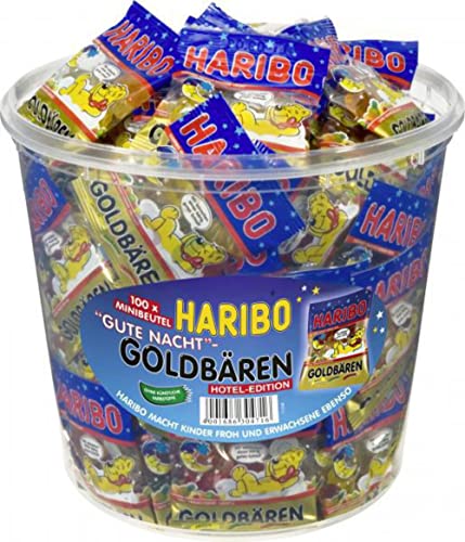 Haribo 100 Mini Sacs Bonne Nuit or ours