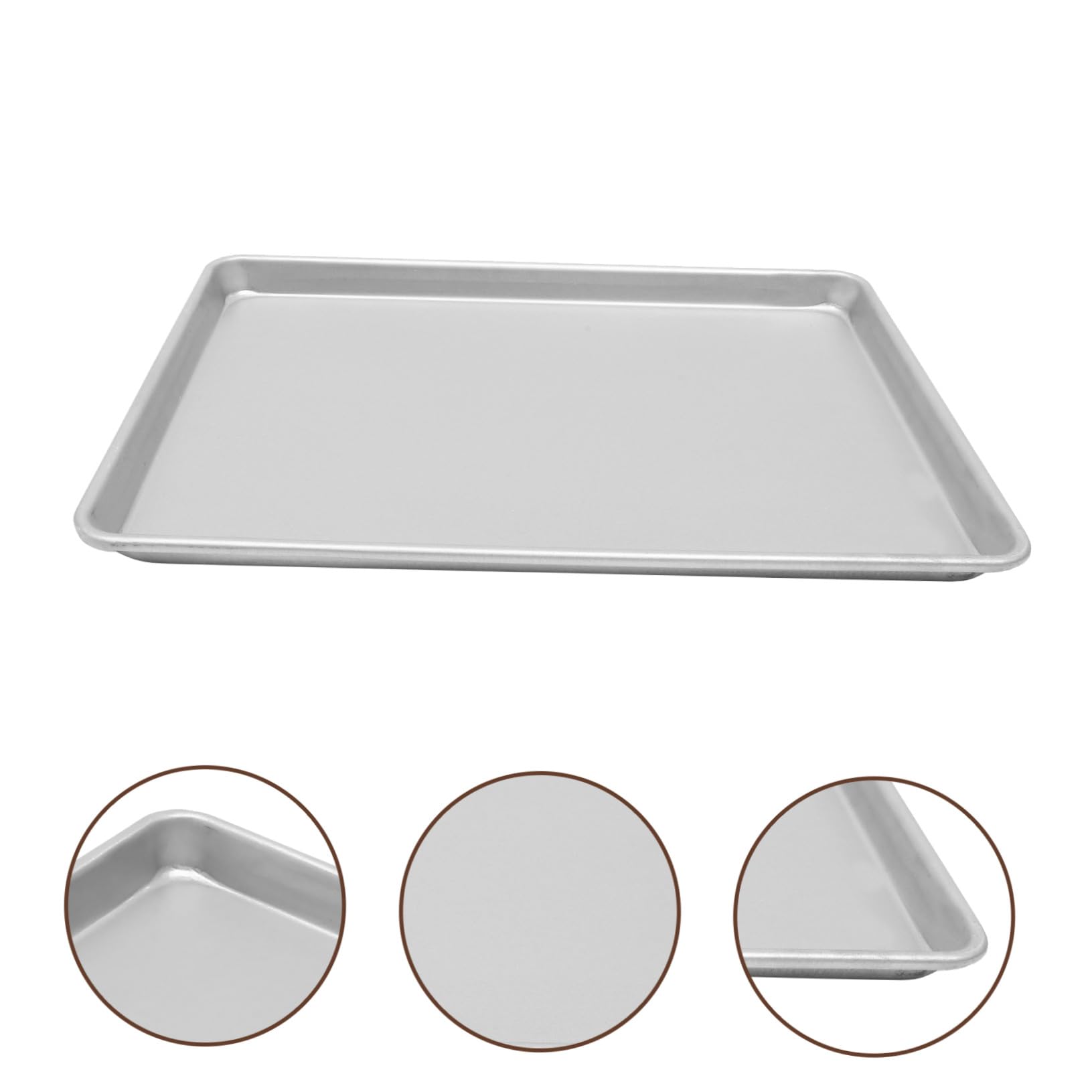 Molde Rectangular para Hornear de Aleación de Aluminio, Plata | Superficie Lisa, Tamaño Compacto, Resistente a Temperatura, Fácil de Limpiar