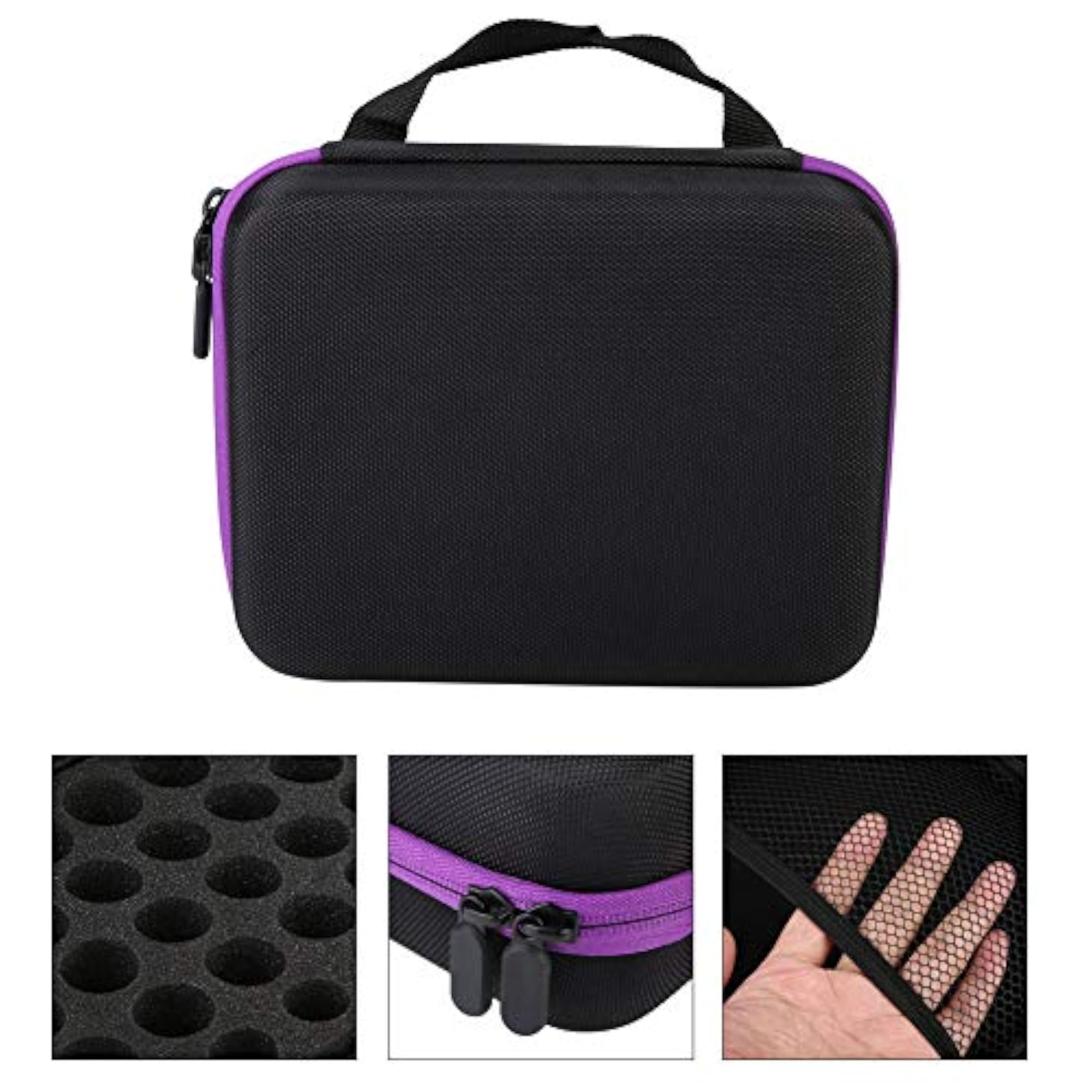Essential Oil Storage Bag for 30 Bottles, Waterproof