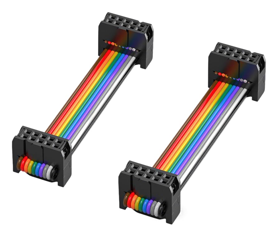 Câble ruban IDC 2,54 mm nappe FPC 10 broches de haute précision JTAG 0,5m