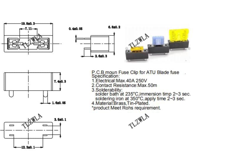 Porte-fusible Micro auto PCB : solution contre les courts-circuits et surcharges