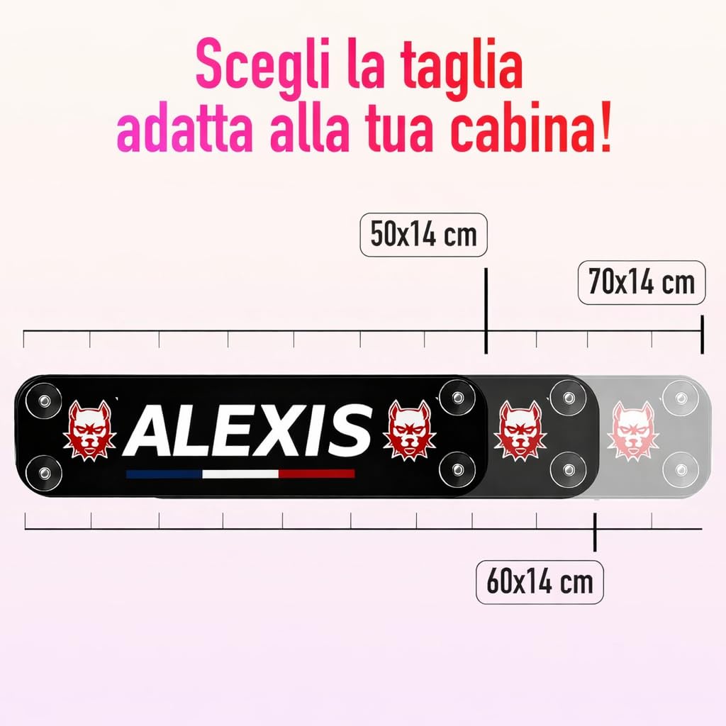 Piastra luminosa cabina camion - nome, messaggio, logo personalizzato - Illuminazione potente LED 5, 12, 24 V - Insegna al neon personalizzabile decorazione interna - Fabbricazione