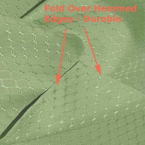 Tektrum 60 X 84 Inch Rectangular Elegant Waffle Weave Check Jacquard Tablecloth Table Cover - Waterproof/Stain Resistant/Spill Proof/Wrinkle Free-Great For Dinner, Banquet, Parties (Light Sage Green) #TOP1