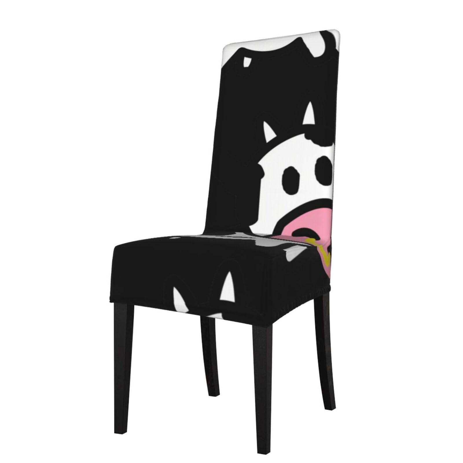 YYHHAOFA cute cow Prints Protection Cover for Dining Chair - Stretch Slipcovers, Easy Refresh for Your Dining Room & Event Decor