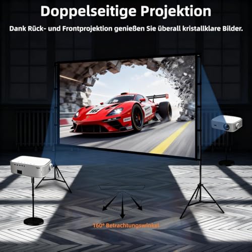 Proyector de pantalla con trípode ajustable para evitar reflejos 6
