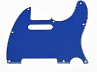 Vista 32 de KAISH Carcasa de 8 agujeros para guitarra Tele, placa antiarañazos TL, mate negro, 1 capa, para Telecaster de EE. UU./México