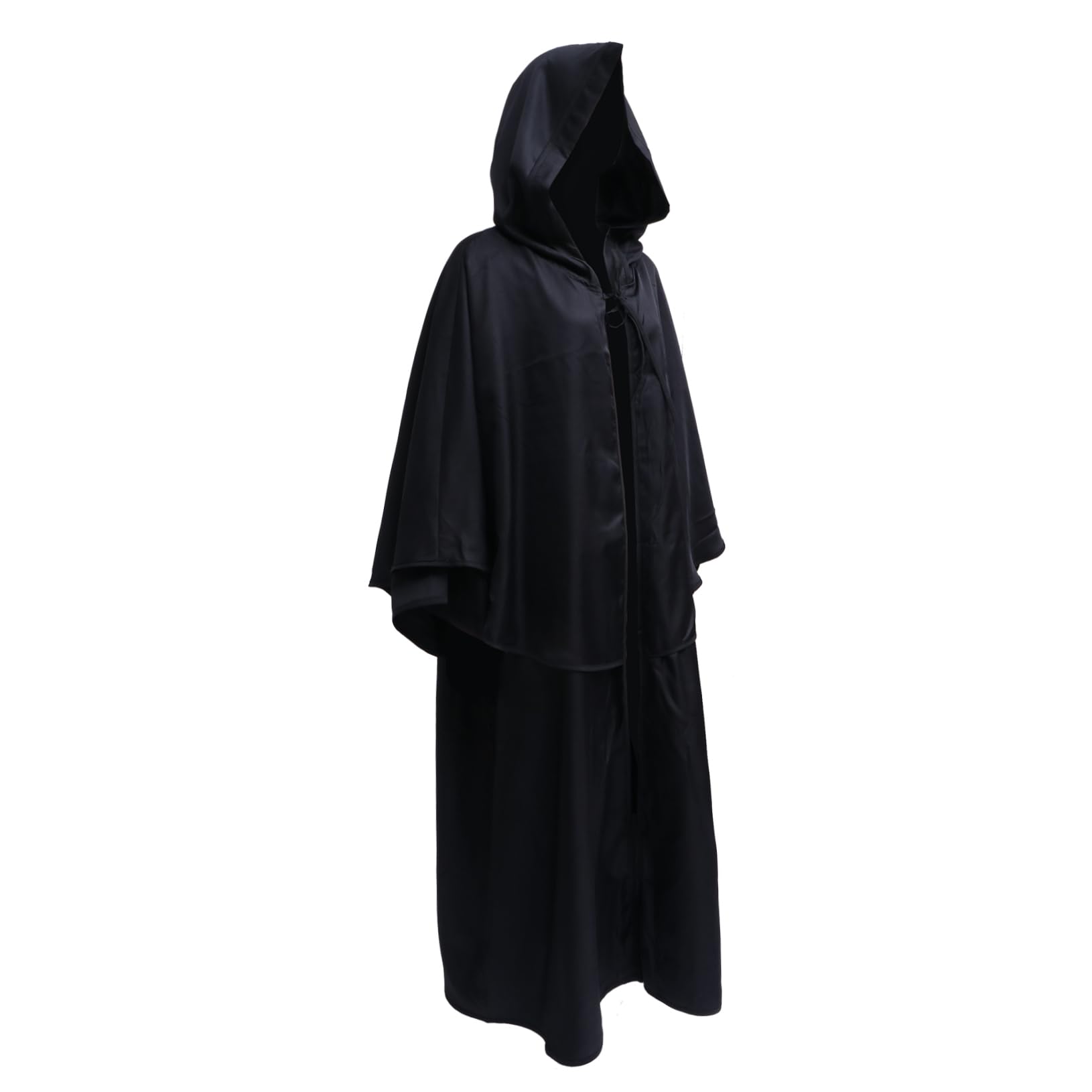 Cape à Capuche D'halloween Noir M en Polyester, Costume Halloween Homme