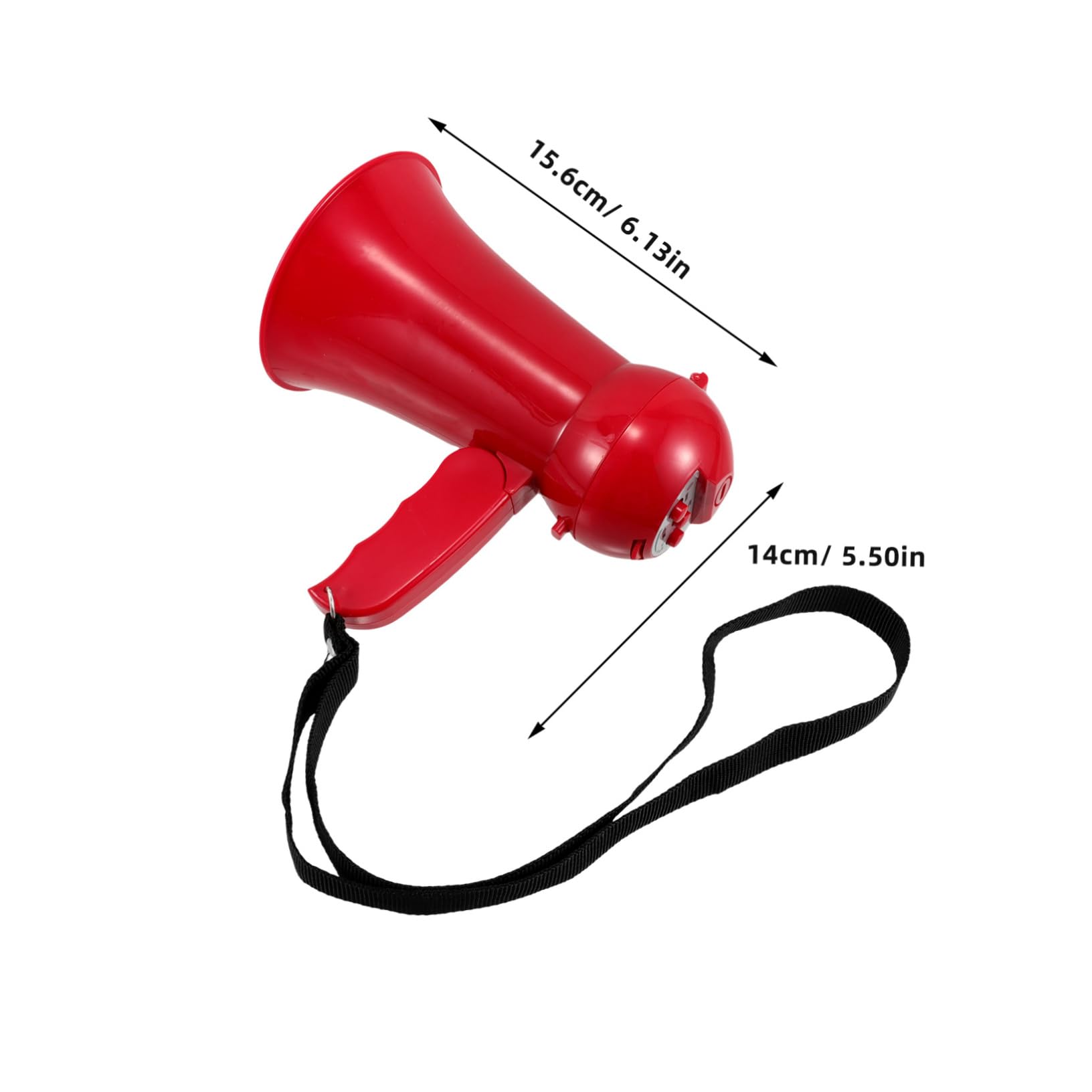 Toddmomy Mini Megaphone Speaker for Grooms Wedding Prop Noise Maker Loudspeaker Red Plastic Groomsmen Props Cheer Speaker for Fun Party