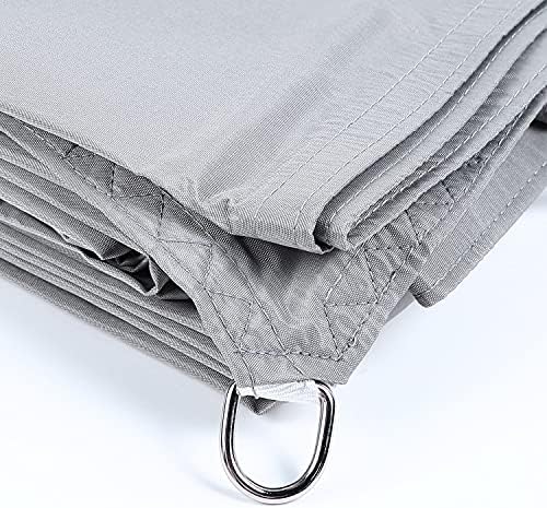 Sun Shade Sail Waterproof Garden Sail Canopy 2 x 3 m, Ohuhu Shade Sails Canopy Pergola Covers with 20m Free Rope, 98% UV Block Outdoor Rectangle Sun Shades Awning for Patios Backyard, Gray