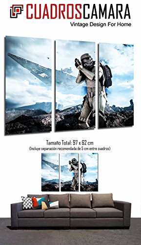 Star Wars - leger Darth Vader - Battle soldaten schip - Totale grootte 97 x 62 cm XXL Poster - Afbeelding 3