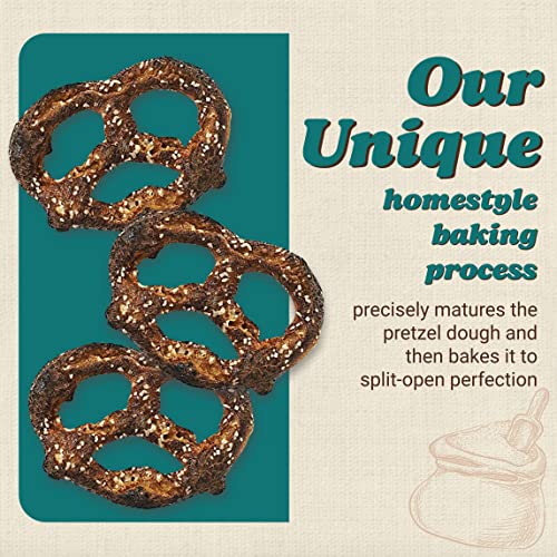 Unique Snacks Extra Dark Splits Pretzels, Delicious Vegan Homestyle Baked Certified Ou Kosher Non-Gmo, No Artificial Flavor, 2.12 Oz Bags (Pack Of 24) #TOP3