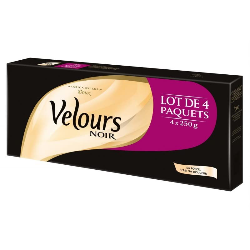 Café moulu VELOURS NOIR 1Kg solution anti-panne de réveil