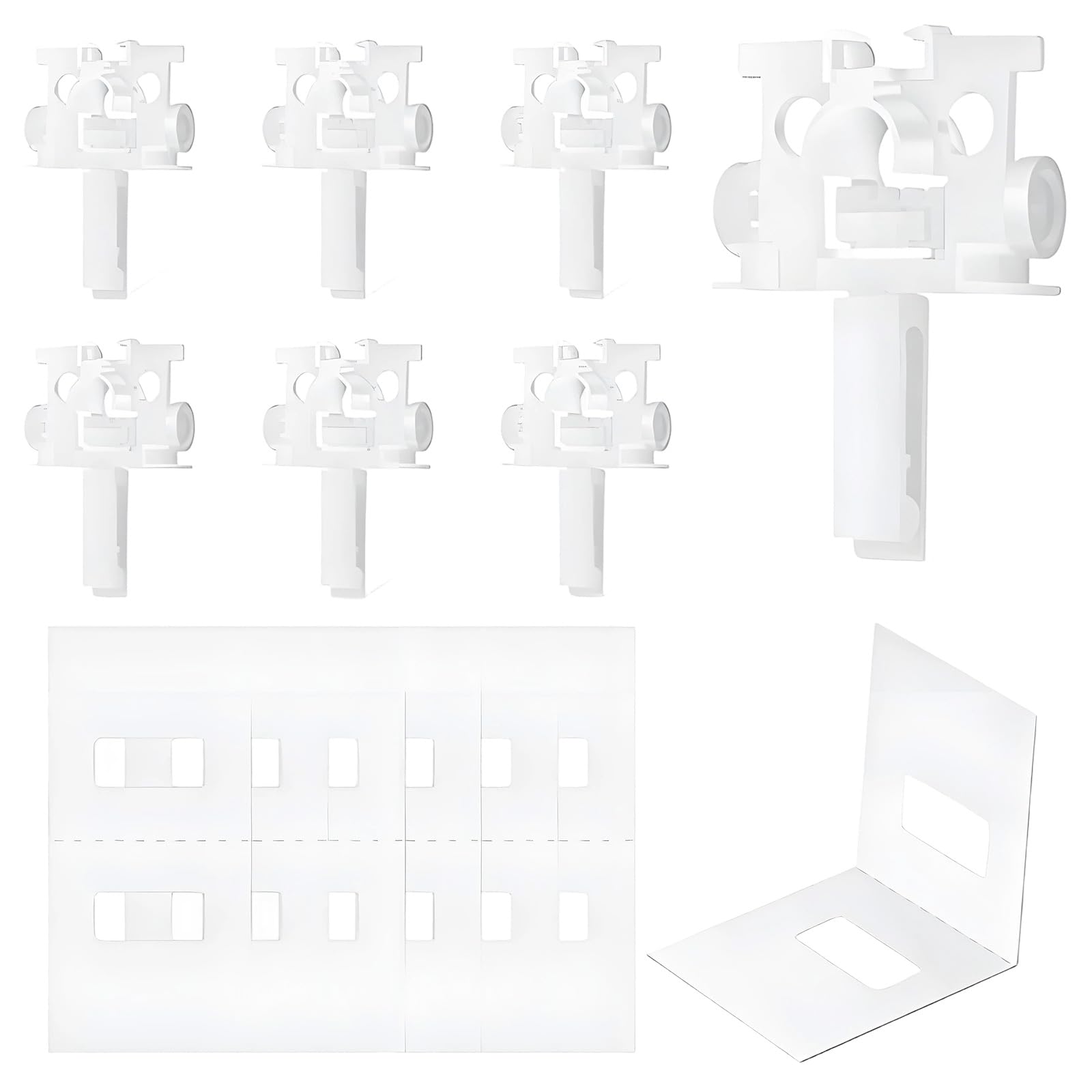 Xjdzineq Vertical Blind Repair Carriers Tab Blinds Curtain Accessories Verticals Repairs Set Replacement Carriers with Stems Blinds Set