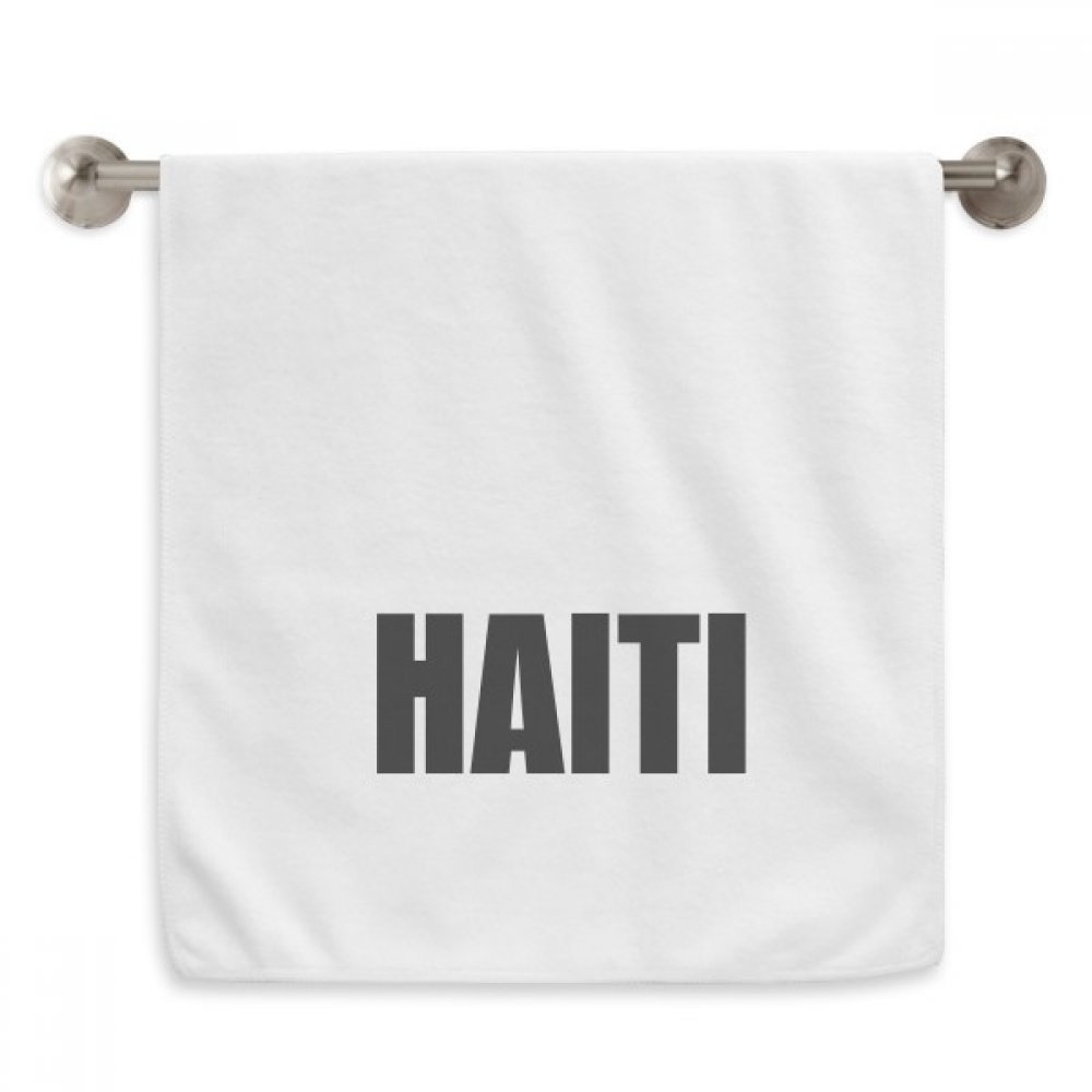 Serviette de toilette blanc Haiti 13 x 29 cm pour invités et routine beauté