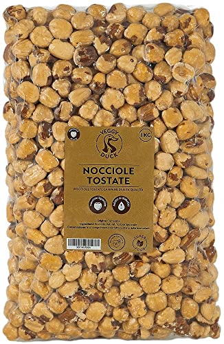 Veggy Duck - Avellanas Tostadas Naturales Sin Cáscara (1Kg) | Origen Italia | Sin Sal