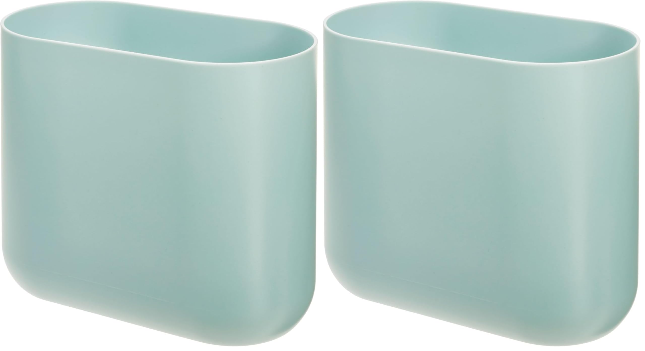 iDesign Cade Trash Can - Small White Bathroom Bin -19
