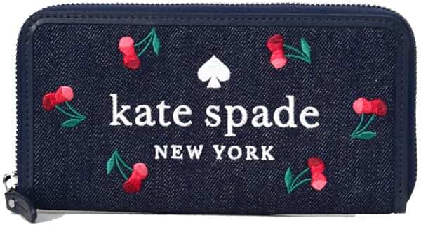 Amazon.co.jp: [ケイトスペード] 長財布 katespade デニム ロゴ