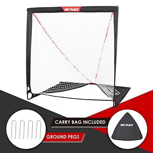 image for NET PLAYZ Kids Lacrosse Goal - Backyard Training, Practice & Exercise 