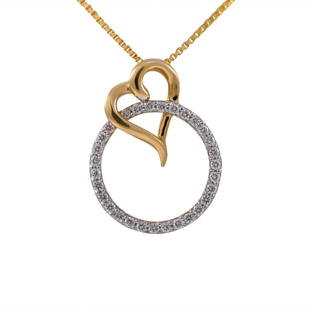 Pride Diamond Collection 18K Yellow Gold and Diamond Pendant-image-34