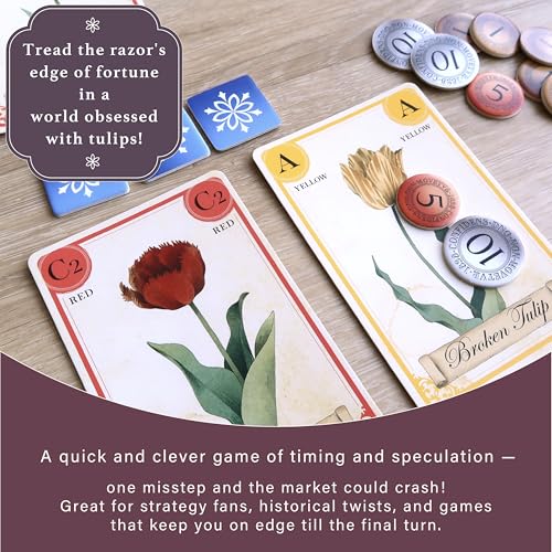 Tulip Bubble, juego de estrategia económica para 3-5 jugadores miniatura 5